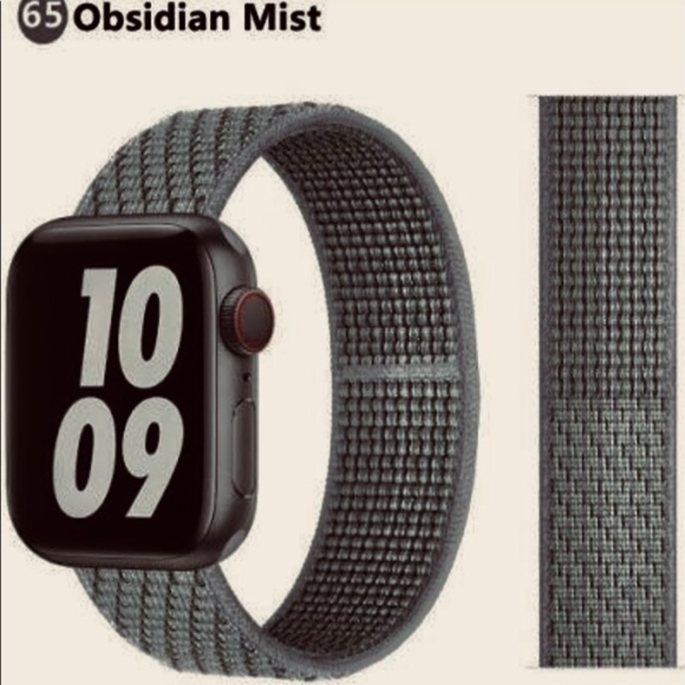 Obsidian Sport Loop Strap For Apple Watch 38/40